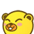 黄小熊QQ表情大全，可爱黄色的小熊图片