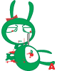 血腥绿兔子_卡通动物_QQ表情包在线浏览