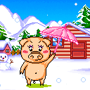 猪猪爱下雪