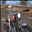骑摩托车的小孩