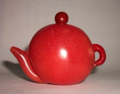 西红柿做的茶壶