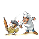 厨师与鸡