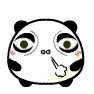 黑眼圈熊猫QQ表情 卡通可爱QQ表情
