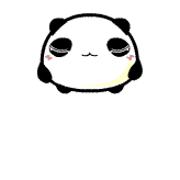 黑眼圈熊猫QQ表情 卡通可爱QQ表情