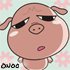 Onoo猪猪QQ表情，粉红色的猪猪