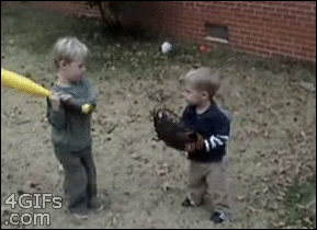 哥么儿你是打棒球还是打人呢