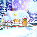 圣诞美丽雪景