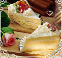 蛋糕与玫瑰